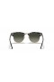 Ray-Ban RB3016 Clubmaster Fleck L (51 - 21) com lentes Cinza e Cinza, armação Óculos de sol