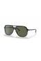 Ray-Ban RB2198 Bill M (60 - 14), de cor Verde, lentes e Preto armação Óculos de sol
