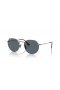 Ray-Ban RB8165 Jack Titanium M (53 - 20) com lentes Azuis e Prata armação Óculos de sol