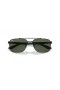 Ray-Ban RB3701 XXL (59 - 17), de cor Verde, lentes e Preto armação Óculos de sol