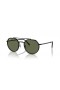 Ray-Ban RB3765 L (53 - 22), de cor Verde, lentes e Preto armação Óculos de sol