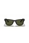 Ray-Ban RB4340 Wayfarer Facilidade M (50 - 22), de cor Verde, lentes e Preto armação Óculos de sol