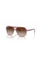 Ray-Ban RB9096S Bill Crianças XS (49 - 13) com lentes Marrom e Vermelho armação Óculos de sol