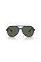 Ray-Ban RB4376 L (57 - 16), de cor Verde, lentes e Preto armação Óculos de sol
