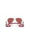 Ray-Ban RB9506S Aviador L Crianças (52 - 14) Vermelho, com lentes e moldura de Ouro Óculos de sol