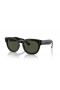 Ray-Ban RB0298S Mega Hawkeye L (53 - 21), de cor Verde, lentes e Preto armação Óculos de sol