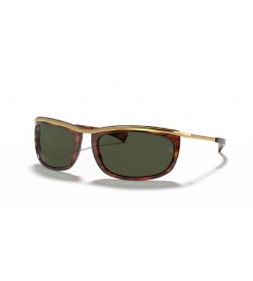 Ray-Ban RB2319 Olympian I XXL (62 - 19) Verde com lentes Marrom e armação Óculos de sol