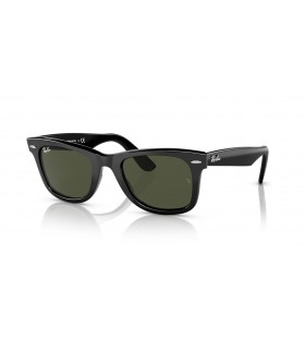 Ray-Ban RB2140 Wayfarer Original Bio-Base de L (50 - 22), de cor Verde, lentes e Preto armaÃ§Ã£o Ã“culos de sol