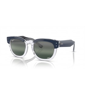 Ray-Ban RB0298S Mega Hawkeye Chromance L (53 - 21) com lentes Transparentes e Azul armaÃ§Ã£o Ã“culos de sol