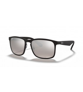 Ray-Ban RB4264 Chromance XL (58 - 18) com a Prata e lentes Preta armaÃ§Ã£o Ã“culos de sol
