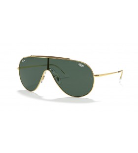 Ray-Ban RB3597 Asas XL (0 - 133), de cor Verde, lentes e moldura de Ouro Óculos de sol