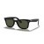 Ray-Ban RB4340 Wayfarer Facilidade M (50 - 22), de cor Verde, lentes e Preto armaÃ§Ã£o Ã“culos de sol