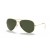Ray-Ban RB3026 Aviator Large Metal II XXL (62 - 14), de cor Verde, lentes e moldura de Ouro Ã“culos de sol
