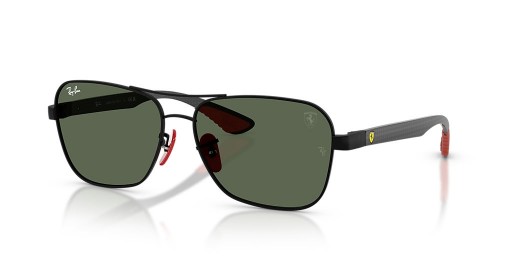 A Ray-Ban RB8336M Scuderia Ferrari-Gyűjtemény XL (58 - 15), Zöld lencse, Fekete keret Napszemüveg