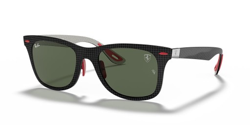 A Ray-Ban RB8395M Scuderia Ferrari-Gyűjtemény L (52 - 20), Zöld lencse, Fekete keret Napszemüveg