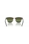 A Ray-Ban RB3016 Clubmaster Chromance XL (55 - 21) Silver lencse, Zöld keret Napszemüveg