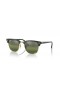 A Ray-Ban RB3016 Clubmaster Chromance XL (55 - 21) Silver lencse, Zöld keret Napszemüveg
