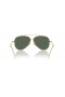 A Ray-Ban RBR0101S Pilóta Fordított L (59 - 11) Zöld lencse, Arany keret Napszemüveg