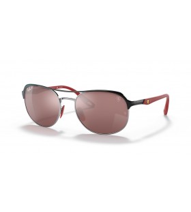 A Ray-Ban RB3685M Scuderia Ferrari-Gyűjtemény XL (58 - 19) a Violet lencse, Fekete keret Napszemüveg