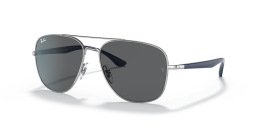 Ray-Ban RB3683 L (56 - 15) le lionsaí Liath agus Óir fráma Sunglasses
