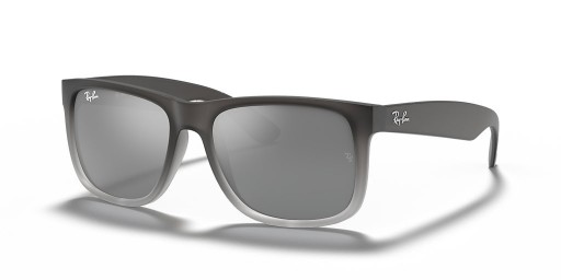 Ray-Ban RB4165 Justin Clasaiceach S (54 - 16) le lionsaí Liath agus Liath fráma Sunglasses