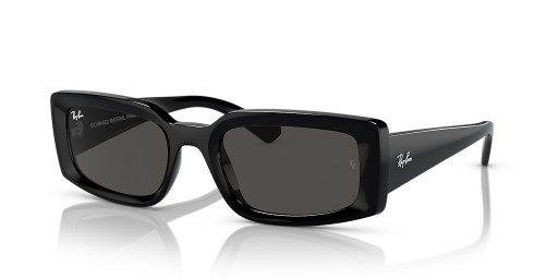 Ray-Ban RB4395 Kiliane Bith-Bhunaithe M (54 - 21) le lionsaí Liath agus Dubh fráma Sunglasses
