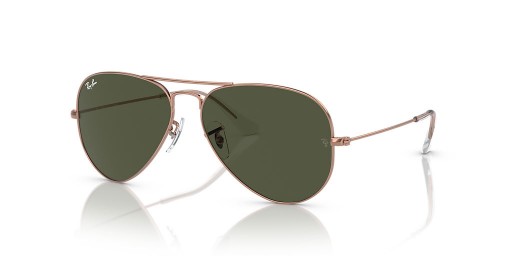 Ray-Ban RB3025 the Aviator Ardaigh Ór XL (58 - 14) le Glas lionsaí agus Bándearg fráma Sunglasses