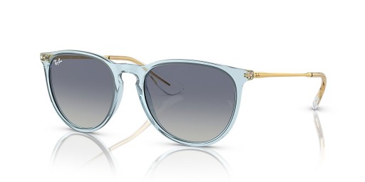 Ray-Ban RB4171 Erika Clasaiceach M (54 - 18) le lionsaí Liath agus Gorm fráma Sunglasses