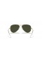 Ray-Ban RB3025 the Aviator Clasaiceach XL (58 - 14) le Glas lionsaí agus Óir fráma Sunglasses