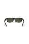 Ray-Ban RB2132F Nua Wayfarer Clasaiceach M (55 - 18) le Glas lionsaí agus Dubh fráma Sunglasses