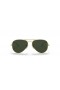 Ray-Ban RB3025 the Aviator | Eitlíochta Bailiúchán XL (58 - 14) le Glas lionsaí agus Óir fráma Sunglasses