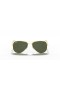 Ray-Ban RB3025 the Aviator Beag Breise XS (52 - 14) le Glas lionsaí agus Óir fráma Sunglasses