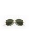 Ray-Ban RB3025 the Aviator Beag Breise XS (52 - 14) le Glas lionsaí agus Óir fráma Sunglasses