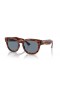 Ray-Ban RB0298SF Mega Hawkeye L (53 - 21) le lionsaí Gorm agus Donn fráma Sunglasses