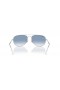 Ray-Ban RB3735 Bain Droichead XL (57 - 17), le lionsaí Gorm agus Silver fráma Sunglasses