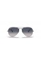 Ray-Ban RB3025 the Aviator Grádán M (55 - 14) le lionsaí Gorm agus Silver fráma Sunglasses