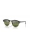 Ray-Ban RB4246 Clubround Chromance M (51 - 19) le Hairgead lionsaí agus Glas fráma Sunglasses