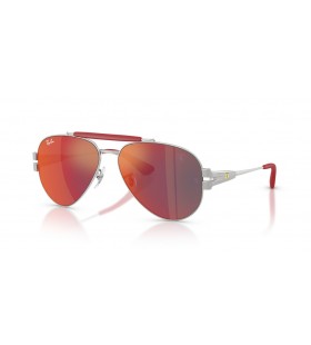 Ray-Ban RB3762M Scuderia Ferrari Bailiúchán XL (58 - 14) le lionsaí Liath agus Óir fráma Sunglasses