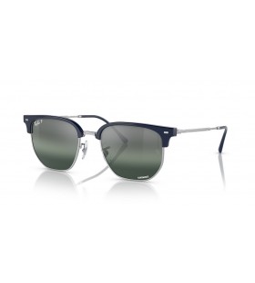 Ray-Ban RB4416 Nua Clubmaster L (51 - 20) le Hairgead lionsaÃ­ agus Gorm frÃ¡ma Sunglasses