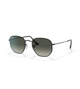 Ray-Ban RB3548 Hexagonal M (51 - 21) le lionsaÃ­ Liath agus Dubh frÃ¡ma Sunglasses
