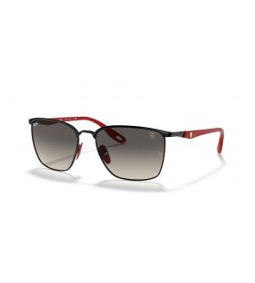 Ray-Ban RB3673M Scuderia Ferrari Bailiú M (56 - 17), le lionsaí Liath agus Dubh fráma Sunglasses