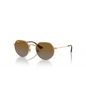 Ray-Ban RB9565S Jack Páistí M (47 - 19) le lionsaí Donn agus Óir fráma Sunglasses