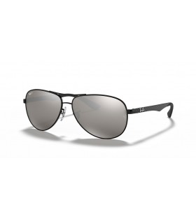Ray-Ban RB8313 SnÃ¡ithÃ­n CarbÃ³in XL (61 - 13) le lionsaÃ­ Liath agus Dubh frÃ¡ma Sunglasses