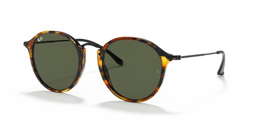 Ray-Ban RB2447 Giro Fleck XL (49 - 21) con lenti Verde e telaio Nero Occhiali da sole