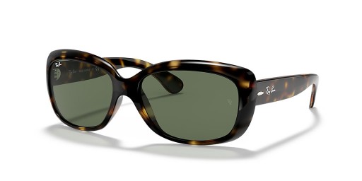 Ray-Ban RB4101 Jackie Ohh M (58 - 17) con lenti Verdi e Tortoise frame Occhiali da sole