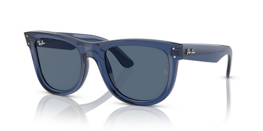 Ray-Ban RBR0502SF Wayfarer Inversa M (53 - 20) con lenti Blu e cornice Blu Occhiali da sole