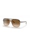Ray-Ban RB2198 Bill M (60 - 14) con lenti Brown Tortoise frame Occhiali da sole