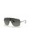 Ray-Ban RB3697 Ali II XXL (0 - 135) con lenti Grigio e Nero frame Occhiali da sole