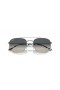Ray-Ban RB3707 XL (57 - 20) con lenti Grigio e Silver frame Occhiali da sole