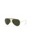 Ray-Ban RB3030 Outdoorsman | Aviazione, aeronautica Raccolta XL (58 - 14) con lenti Verdi e Oro frame Occhiali da sole